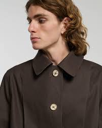 Barrie Short Waterproof Coat in Brown for Men