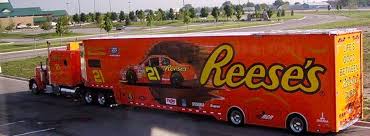Nascar haulers lined ready to enter daytona!!! Reese S Peterbilt Hauler Transporter Nascar Trucks Nascar Cars Peterbilt Trucks