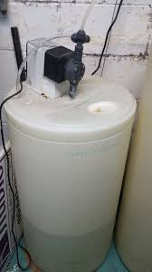 Available from 25l to 2000l, round and square, grey, black, blue, almond and white colors are available to comply with your softener system. What Kind Of Chlorine Solution Do I Use In Water Treatment System Home Improvement Stack Exchange