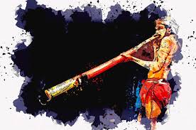 According to wikipdidia, the dreaming law forbids women from playing the didgeridoo at ceremonies, although aboriginal women have played the instrument informally. An Aboriginal Playing Didgeridoo Watercolor By Ahmet Asar Painting By Ahmet Asar