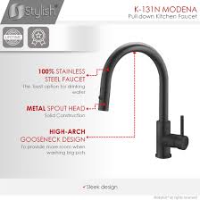 Wastafel dapur atau bak cuci piring bahan quartz granite, aliumunium, atau stainless. Solid Stainless Steel Sink Kitchen Faucet 1 Lever Handle Pull Down Spout Mixer Tap Overstock 30532574