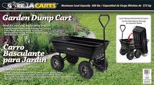 Staff met me at my car. Amazon Com Gorilla Carts Gor200b Poly Garden Dump Cart With Steel Frame And 10 Inch Pneumatic Tires 600 Pound Capacity 36 Inch By 20 Inch Bed Black Finish Yard Carts Garden Outdoor