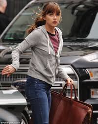 Anastasia ana rose grey née steele is the female protagonist of the fifty shades of grey trilogy. Dakota Johnson In Skintight Jeans While Filming Fifty Shades Darker In Vancouver Daily Mail Online