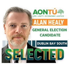 ✓ SELECTED: Alan Healy 📍 DUBLIN BAY SOUTH ✨ We are delighted to announce  that Alan will stand for Aontú in the upcoming General Election. ⁉️ Why  vote for Alan? Alan Healy