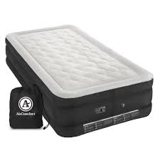 Air Comfort Deep Sleep Queen Raised Air Mattress With Built In Pump Puncture Resistant Walmart Com Air Mattress Twin Air Mattress Mattress