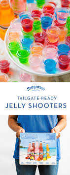 Malt beverage with natural flavors added. These Jelly Shots Are Endlessly Customizable For Your Favorite Team And Pack Up Easily For The Tailgate Jelly Shots Jello Shot Recipes Fun Drinks