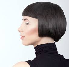 When straightening hair for this look, be sure to use a good heat protectant. Short Hairstyles With Blunt Bangs