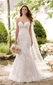 Attractive Stella York Wedding Gown Dress Romantic Lace 6379
