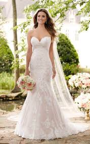 attractive stella york wedding gown dress romantic lace 6379