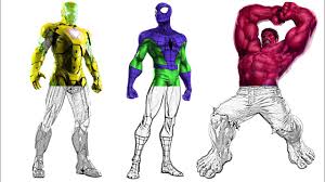 Free printable hulk coloring pages for kids. Learn Colors Rainbow Spider Man Red Hulk Yellow Iron Man Coloring Pages For Childrens Youtube