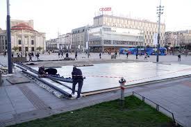 Katowice rynek/teatr śląski ⭐ , poland, silesian voivodeship, powiat katowice, katowice, dz. Przygotowania Do Swiat W Katowicach Na Rynku Powstaje Lodowisko Katowice24