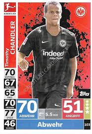 Deutschland eintracht frankfurt sportanzug vfb schalke slim fit kapuzenpullover. Eintracht Frankfurt Match Attax 2018 19 Bundesliga 103 Timothy Chandler Trading Cards Autrement Dit Sammeln Seltenes