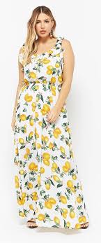 Plus Size Lemon Print Maxi Dress Plus Size Maxi Dresses Girls Maxi Dresses Maxi Dress