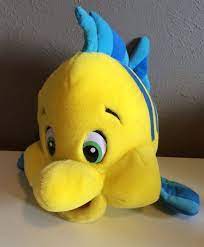 Disney The Little Mermaid Flounder Plush Stuffed Animal Plush Stuffed Animals Disney Nursery Disney Stuffed Animals