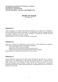 Rezultate admitere 2017 flls bucuresti. Subiecte Admitere Facultatea De Arhitectura Uauim 2016 Pregatire Pentru Facultatea De Arhitectura
