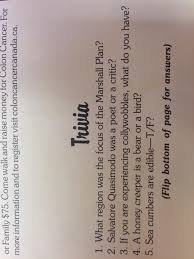 Displaying 162 questions associated with treatment. Coffee News Sunridge Edition June 5 2017 Trivia Questions R Calgary