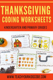Themed Coding Worksheets For Kindergarten And Primary Students Teach Your Kids Code Coding For Kids Unplugged Coding Activities Basic Coding