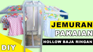 Jemuran Pakaian Dari Holo Baja Ringan Youtube