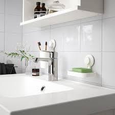 Tisken Toothbrush Holder With Suction Cup White Ikea Bathroom Storage Units Brushing Teeth Ikea