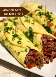 Minced Beef Egg Burritos Dish By Dish Recipes Mexican Food Recipes Beef Recipes