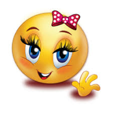 Greet Smile Girl Wave Hand Stickers Hand Emoji Funny Emoji Faces Smiley