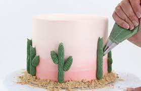 Choose a dead or dying branch from a cactus, and cut it to the desired length. Cactus Cake The Cake Blog