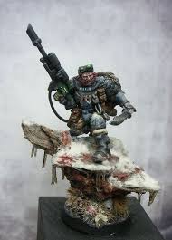 Space Wolve Scout By Markus Shejtan W Putty Paint Warhammer 40k Space Wolves Space Wolves Painting