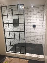 Diy Shower Pan Subway Tile Hex Tile Renovation Diy Bathroom Remodel Shower Doors Diy Shower Pan