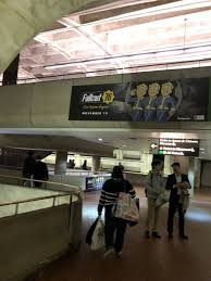 Bethesda Rented Every Wall And Floor On This Metro Station To Advertise Fallout 76 At Gallery Place Chinatown Met Metro Station Chinatown Wall