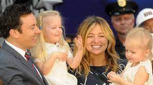 You can catch jimmy fallon on your tv screen as the host of the tonight show, but behind the scenes, the tv star is the doting father of two kids. Jimmy Fallon S Wife Nancy Juvonen Gets The Sweetest Birthday Surprise From Daughters On Tonight Show Entertainment Tonight