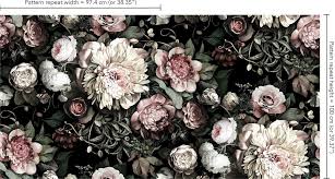 16 530 просмотров 16 тыс. Dark Floral Ii Floral Wallpaper Ellie Cashman Design