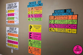 My Math Resources Pemdas Order Of Operations Poster