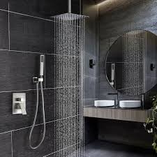 Best 9 Wonderful Rain Shower Ideas For Your Bathroom In 2020 Shower Faucet Sets Rain Shower Head Shower Heads