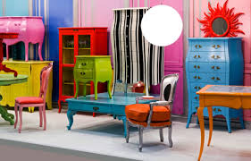 Pin By Emily Penix On Home Sweet Home Funky Painted Furniture Colorful Furniture Bright Furniture