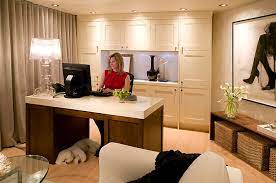 If part of your basement is above ground, take advantage of this by having as many windows as possible. Basement Home Office Design Novocom Top