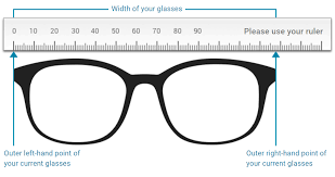 The lens diameter, the bridge width and the side length, all measured in millimetres. Size Of Glasses Mister Spex