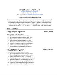 Unfortunately, many job postings do not include a contact name. Administrative Services Manager Resume Example Free Download