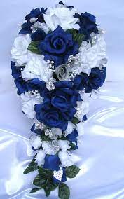 Maybe you would like to learn more about one of these? Royal Blue And White Silk Wedding Bouquets