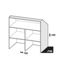 Caisson Sous Comble Spaceo Home 100 X 120 X 60 Cm Blanc Dressing Sous Combles Caisson Sous Comble Rangement Grenier