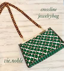 レッスンレポ キラキラクロスライン ジュエリーバッグ バッグ クラフトバッグ