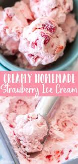 Homemade Strawberry Ice Cream In 2020 Homemade Strawberry Ice Cream Ice Cream Maker Recipes Strawberry Ice Cream Recipe