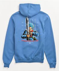 This jacket will surely keep you warm in cold climates. Primitive X Dragon Ball Super Trunks Light Blue Hoodie Zumiez