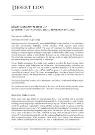 One particular challenge is the fixed income exchange traded funds (etfs) are a solution available to all investors. Desert Lion Capital Q3 2020 Investor Letter Seeking Alpha