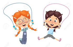 Jump rope beginners will benefit for properly sizing their jump rope for their skill level. Vector Illustration Of Kid Skipping Rope Royalty Free Cliparts Vectors And Stock Illustration Image 105063836