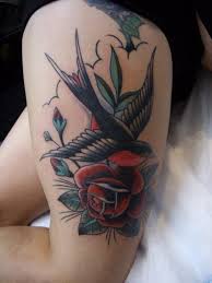 Rose tattoos on thigh is a popular tattoo idea, mainly for women. 60 Thigh Tattoo Ideas Cuded