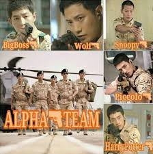태양의 후예 / taeyangui huye. Song Joong Ki ì†¡ì¤'ê¸° Jin Goo ì§„êµ¬ Descendants Of The Sun íƒœì–'ì˜í›„ì˜ˆ Alpha Team Song Hye Kyo Aktor Selebritas