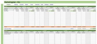 Du willst deine buchhaltung samt eür. Marketingplan In Excel Sofort Download