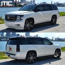 Mc Customs On Instagram 2015 Chevrolet Tahoe With Blacked Out Accents Painted Black Top Custom Front Grille With Deta Chevrolet Tahoe Chevy Tahoe Chevrolet