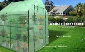 With these mini greenhouse ideas, nothing will stop you from growing everything you want during. Amazon Com Mini Walk In Greenhouse Indoor Outdoor 2 Tier 8 Shelves Portable Plant Gardening Greenhouse 57l X 57w X 77h Inches Grow Plant Herbs Flowers Hot House Garden Outdoor