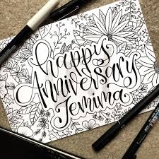 How to make an anniversary card for parents. My Dad Commissioned Me To Make A Card For My Parents 27th Wedding Anniversary Penmanshipporn